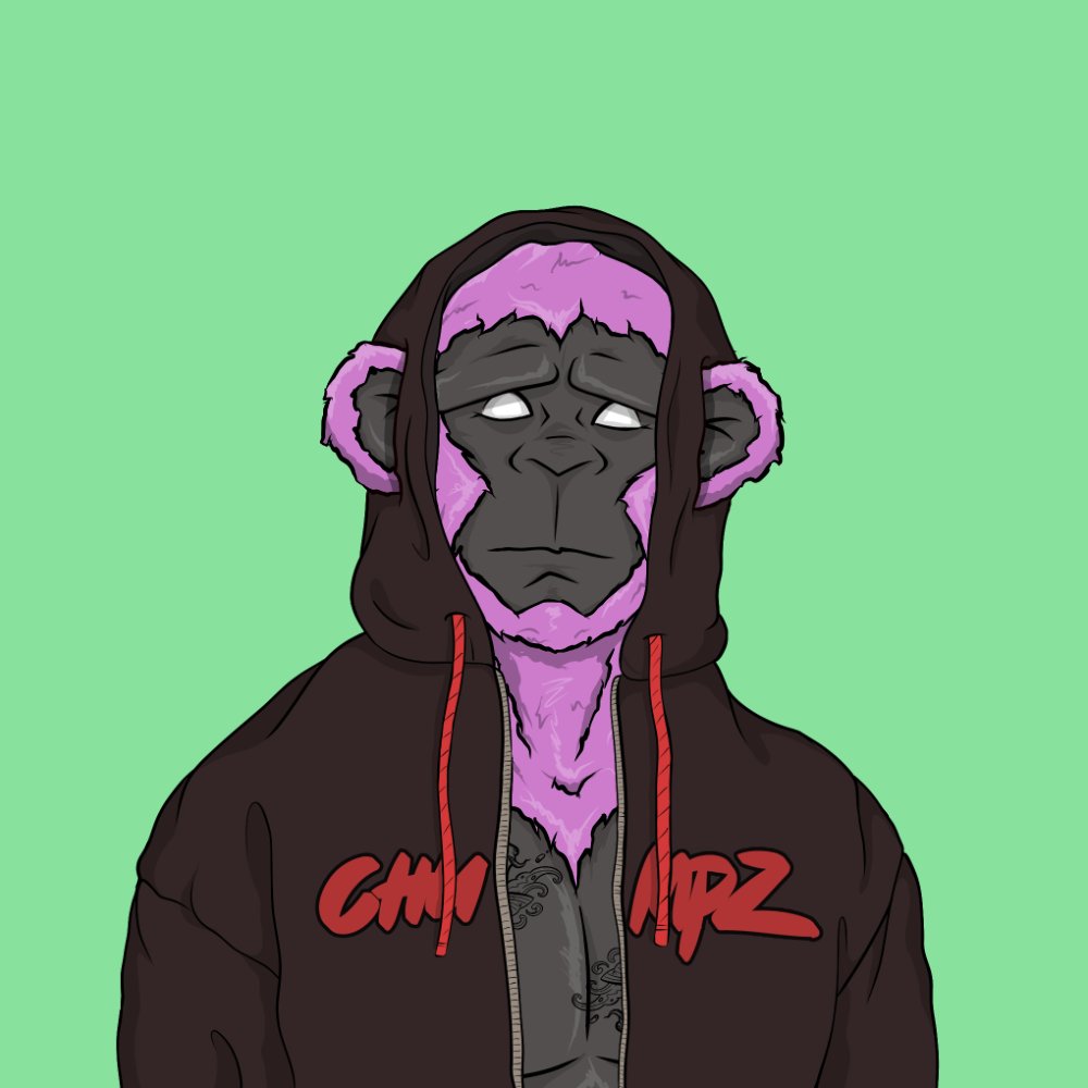 I'd like to give a huge shout out to <a href="/StephizzleNFT/">Izzle</a> for onboarding me into the <a href="/chumpzonape/">ChumpzOnApe</a> with this beauty! Thank you so much! 

Everyone go give Izzle a follow and check out the new clothing line they're launching <a href="/WorthItWearLLC/">Worth It Wear LLC</a>!