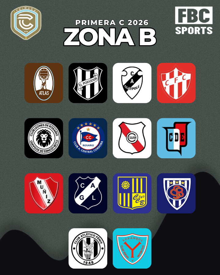 #PrimeraC | 🚨 ¡ZONAS CONFIRMADAS! Así quedó el cuadro de la Primera C 2026.

La cuarta categoría del fútbol argentino ya tiene sus grupos definidos tras el sorteo oficial.

¿Quién es tu candidato para el primer ascenso? 🏆
#Ascenso #FutbolArgentino #PrimeraC2026 #FBCSports