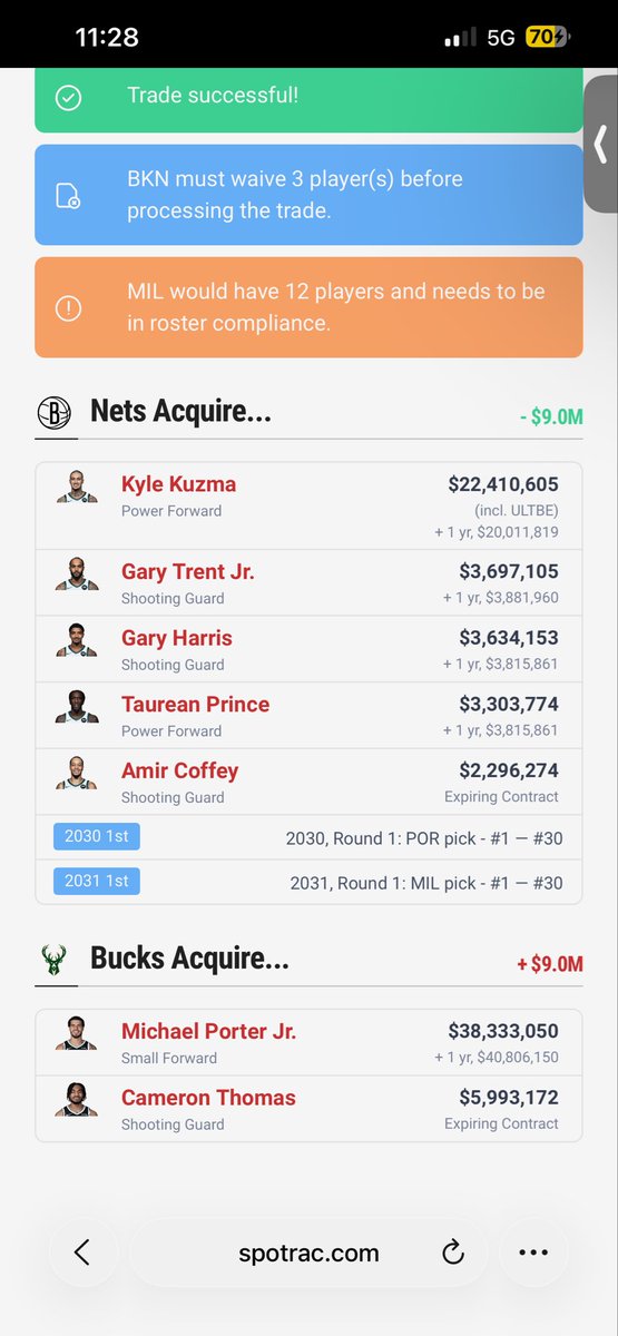 CagingStyle's tweet image. The trade that saves the Milwaukee Bucks while giving them a core talent base should Giannis ever want to leave…
Time for the bucks to get bk on the phone