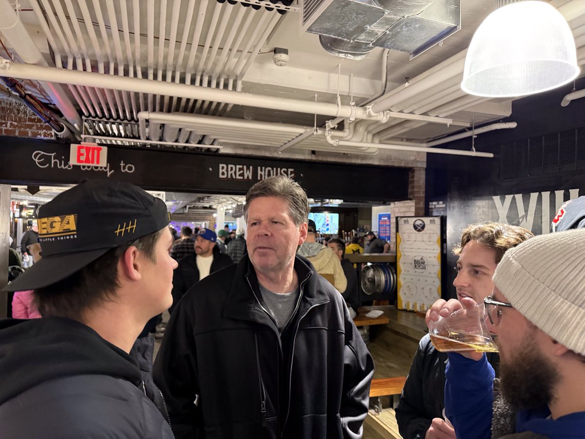 I had a great time hanging out with Chase, Ryan, Jake, and Terry at the at The Draft Room after the Buffalo Sabres game.