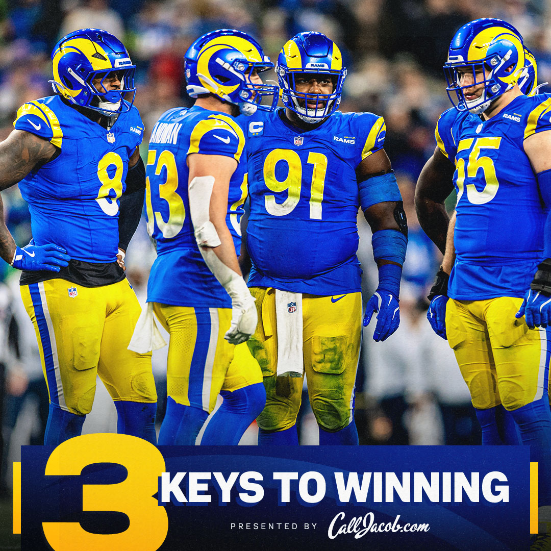 RamsNFL's tweet image. Keys to securing a primetime win. 🔑 » bit.ly/48YtCaW