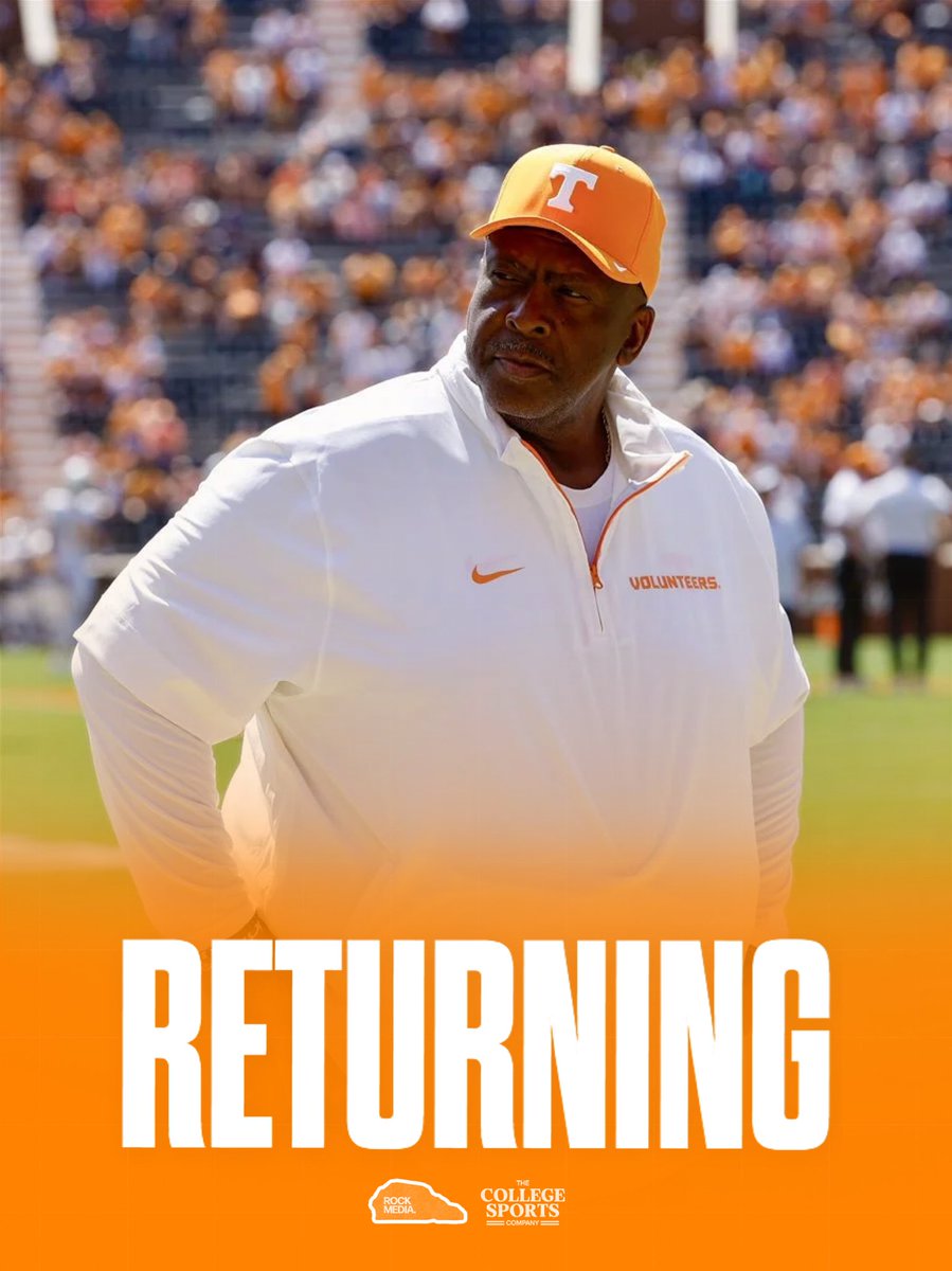 TheRockMediaCo's tweet image. Vols DL Coach Rodney Garner Expected to Return in 2026