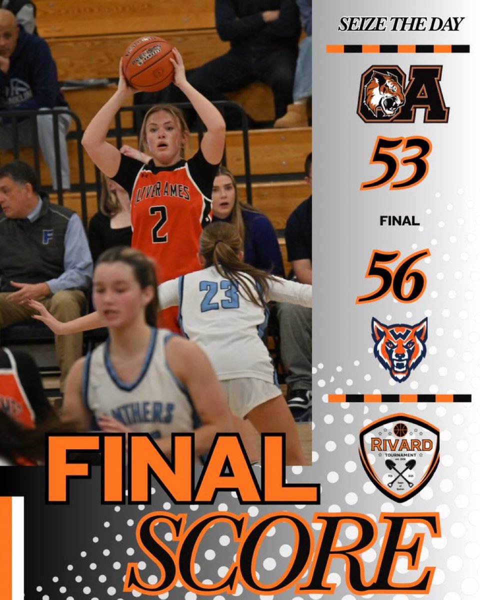 OAtigersGBB's tweet image. Varsity Final

Walpole 56
Oliver Ames 53

Gamble 21pts
Horsman 13pts

🐅🏀
@OAHSTigersports @HockomockSports @BrocktonSports @GlobeSchools @TrevorHass @ethman43 @boosters_oa
