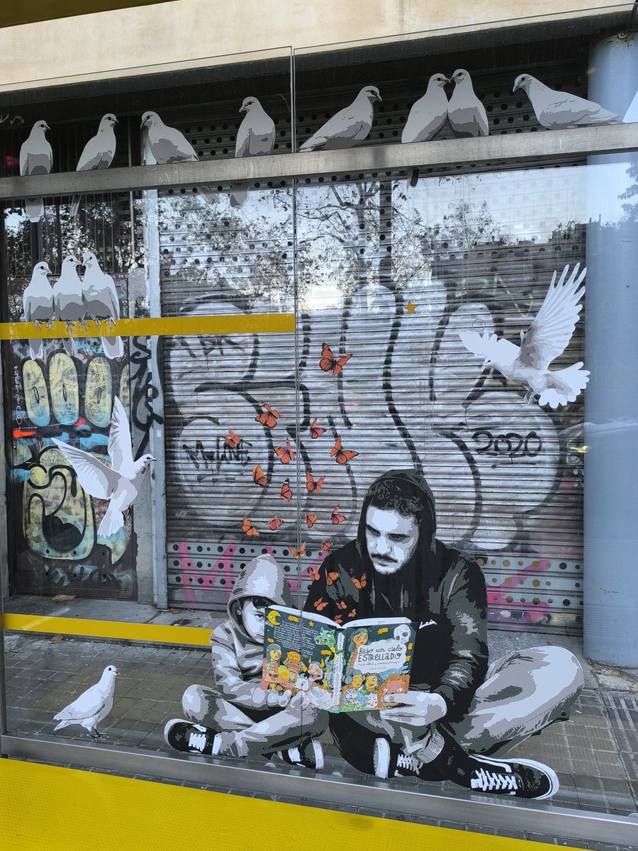 leodesinquieto's tweet photo. Bonito homenaje de @albertoleon_art 🇮🇨 a la artista vasca @amaiaarrazola ✍️🎨, que falleció en noviembre 🙏 Realizado en una parada 🚍 a la altura del Passeig de Picasso, 6 de #barcelona📍 #streetart #albertoleon #amaiaarrazola #leodesinquieto https://t.co/BocNKOLBbw