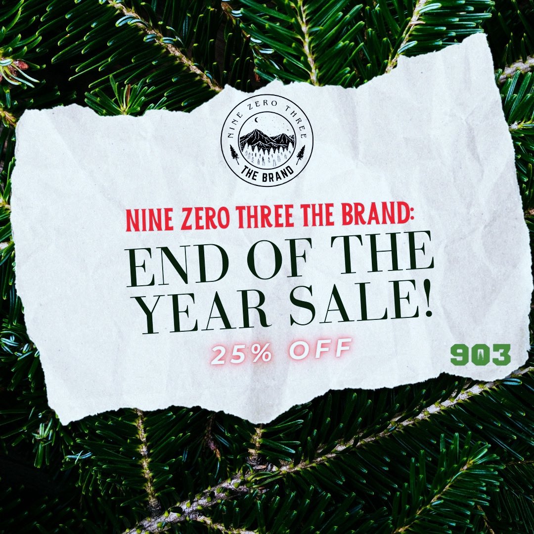 CoachEvans903's tweet photo. STILL HAPPENING TODAY THRU DEC 31st
903TheBrand is STILL HAVING THE END OF THE YEAR SALE!!!
25% OFF UNTIL DEC 31st!!!!
Click the link and ORDER TODAY!!
https://t.co/kJafQqiaUJ
#PTK | #EastTexas | #SupportTheBRAND https://t.co/VQmtsdWOe4