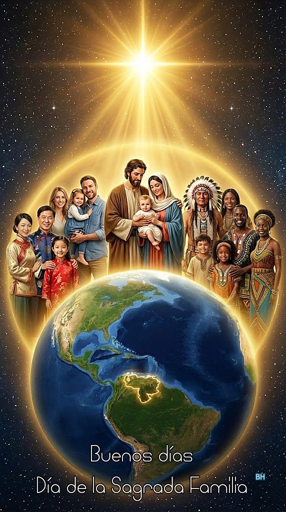 Boris715's tweet photo. Feliz día de la Sagrada Familia. La Tierra es una sola familia https://t.co/Gz40m9DHSz