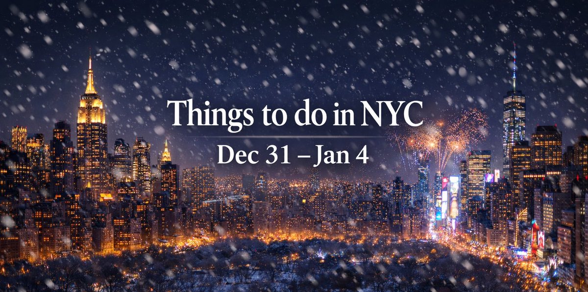 🎉 Ring in the New Year NYC-Style!
Celebrate the ultimate holiday week in New York City! #NYEInNYC
mtsproductions.com/things-to-do-i…
#NYCNYE #newyearseve #nyc