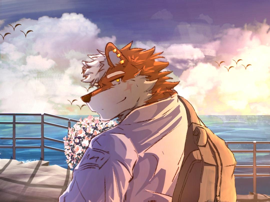 wolfwangwang's tweet image. Farewell to the morrow of yestereve,
I stride into the yestereve of the morrow's dawn.
在今天告别昨日，然后走向明天。
#自设 #furry