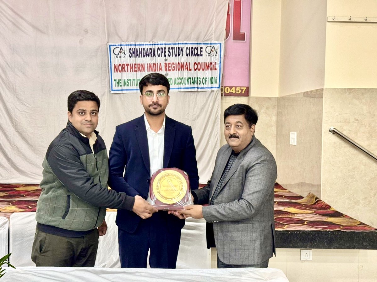 RamanujanCa's tweet photo. A fulfilling professional engagement on Saturday, 27th Dec 2025, serving as Speaker at the Shahdara Study Circle, NIRC of ICAI New Delhi, on practical aspects of MOOWR and MoUs with State Govt for new Investments.

@FieoHq @FinMinIndia @CII4Global @phdcci @eepcindia https://t.co/jhEBs80uc3