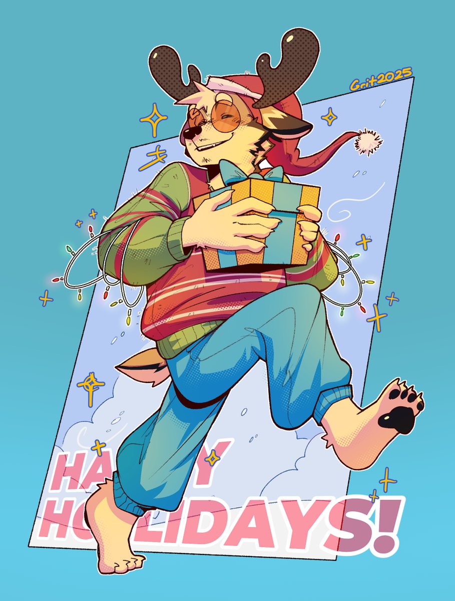 GritFR's tweet image. Late 2025Christmas Art!