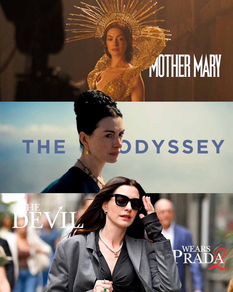 TheCineprism's tweet image. Anne Hathaway is ready for 2026.