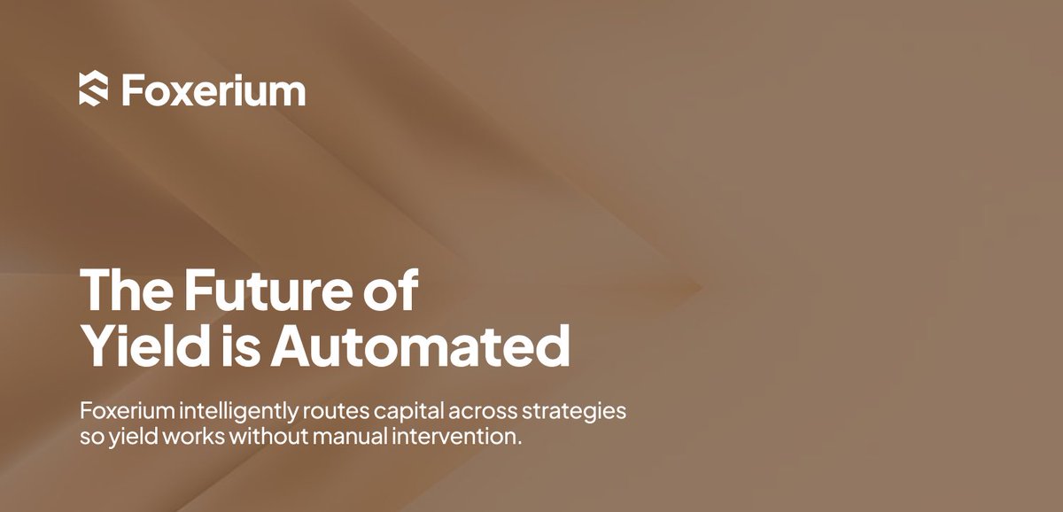 foxerium's tweet photo. Maximize efficiency and real yield automatically.
#Foxerium #DeFi #YieldOptimization https://t.co/7u14M3nXhb