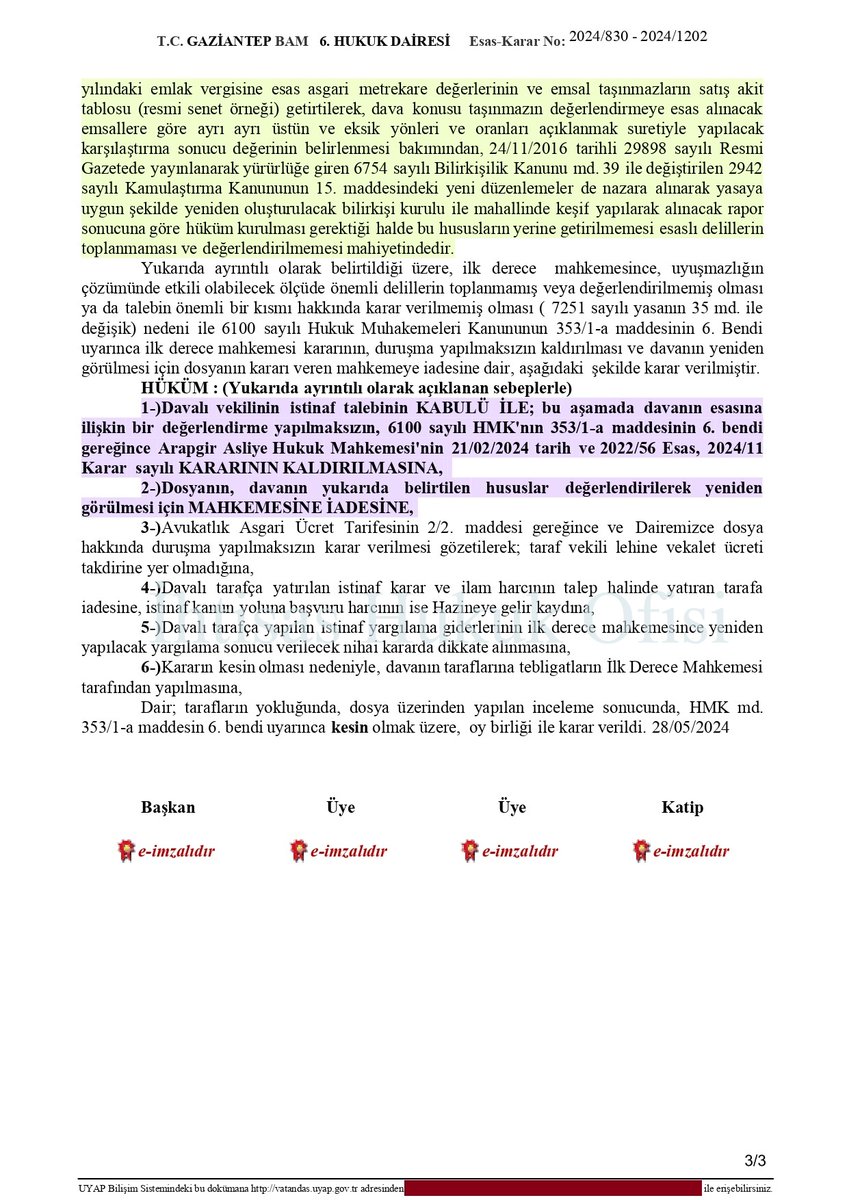 Kamulaştırmasız el atma nedeniyle tazminat, ecrimisil ve eski hale getirme bedeli ödenmesine karar verilmesi istemiyle açılan davada; esasa etki eden hususların neler olduğu, hangi delillerin toplanması ve gerekçede nelerin bulunması gerektiği hususunda ÖĞRETİCİ BİR İSTİNAF