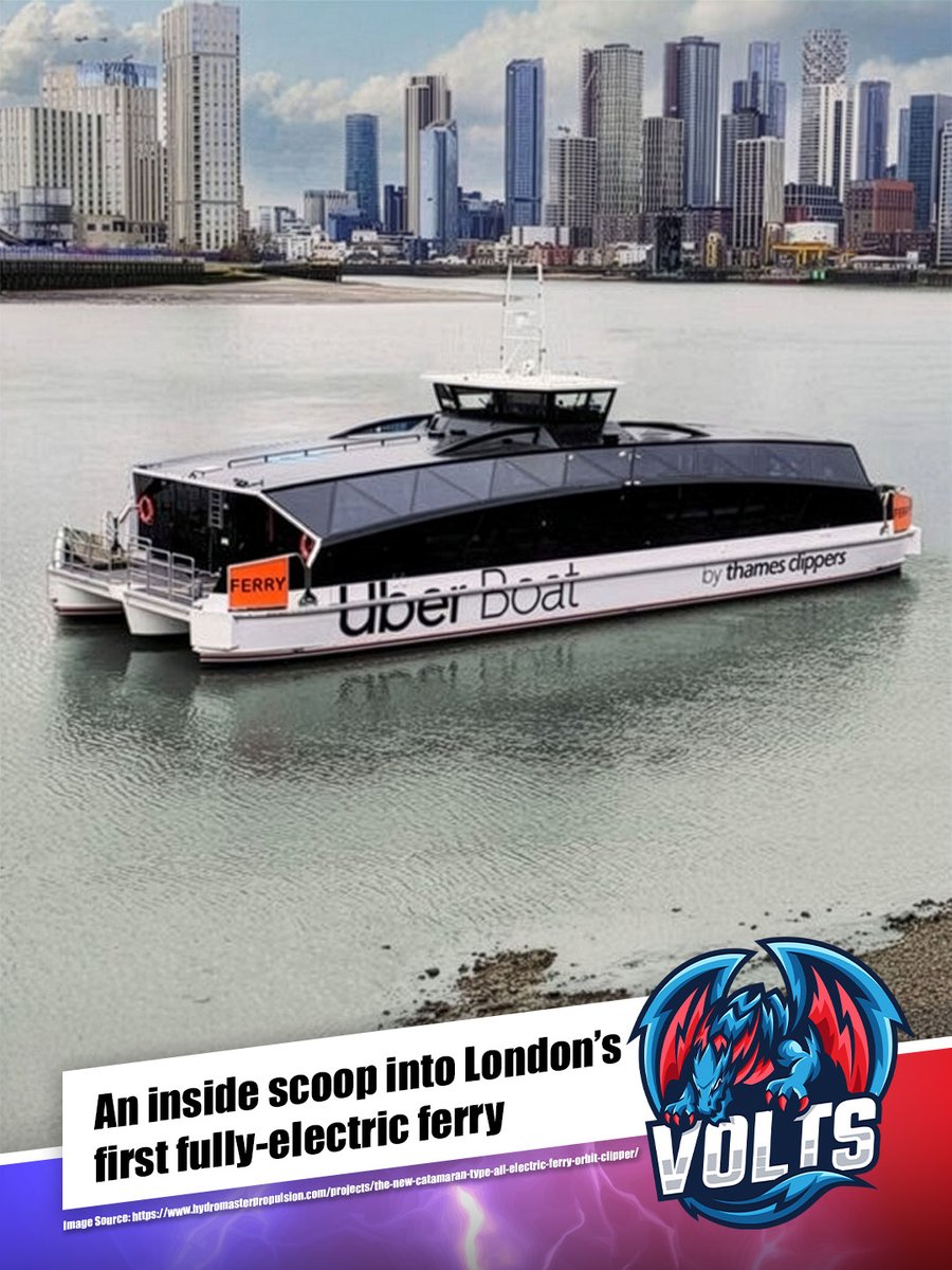The Orbit Clipper, the UK’s first fully electric ferry, has begun limited Thames crossings ahead of its full Spring 2026 launch. With space for 150 passengers &amp; 100 bikes, it’s a big step for cleaner London transport.

#OrbitClipper #EVReview #ElectricFerries