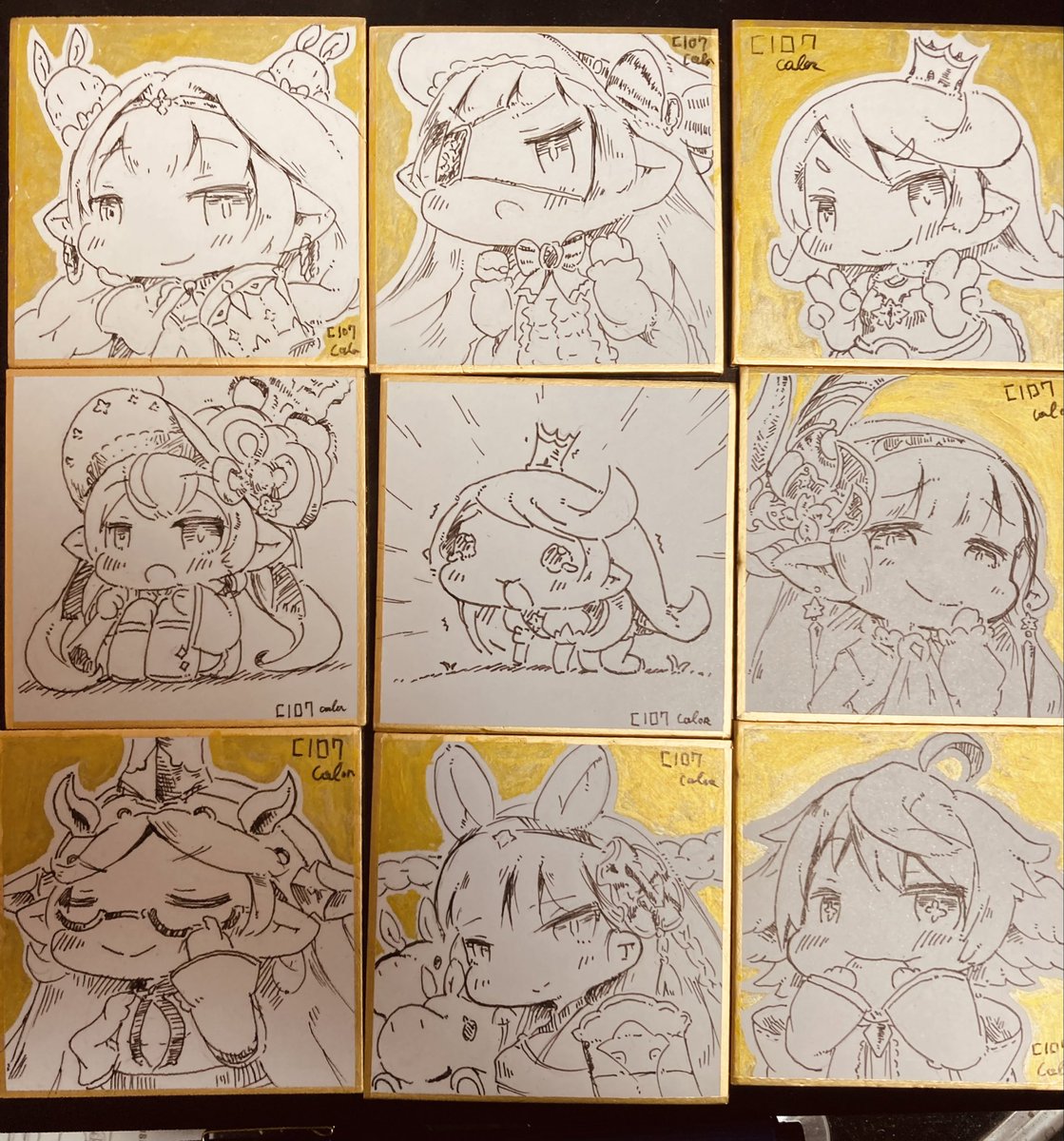 ひよこ様ページ　色紙 ひよこ様ページ 色紙 ひよこ様ページ 色紙