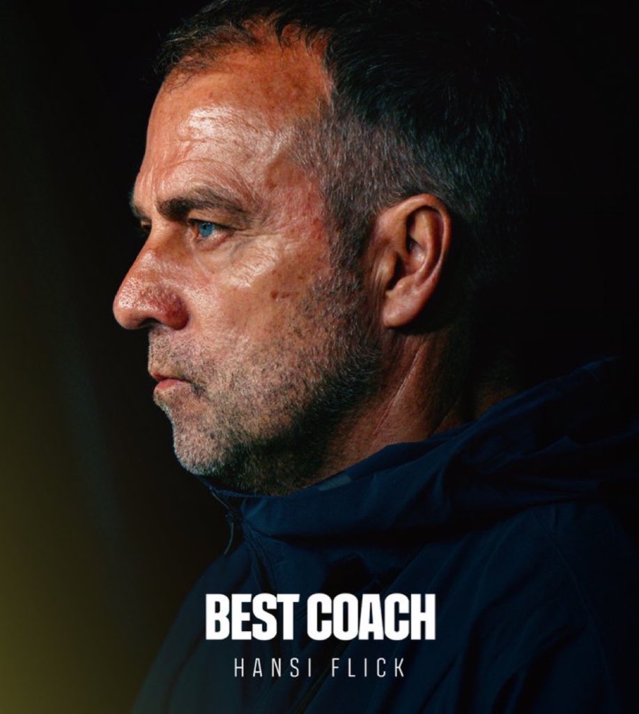 ManagingBarca's tweet photo. 🚨🚨| OFFICIAL: Hansi Flick is named as the Best La Liga Coach of the Year at the Globe awards. 🏆🇩🇪 https://t.co/vcm13SGOHg