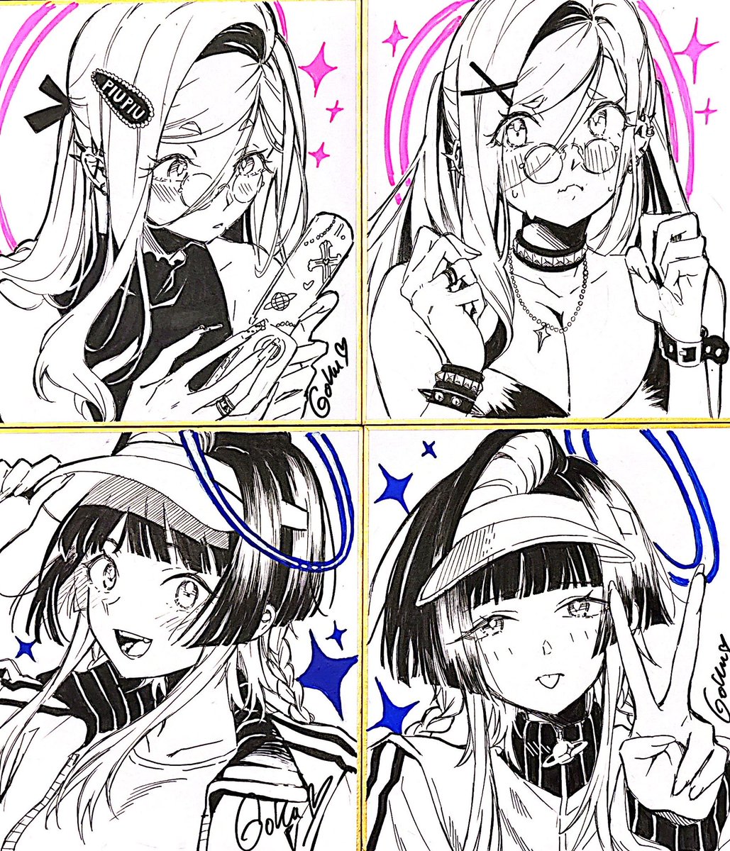 takuさん専用　色紙 コミケ107】ミニ #色紙 ❣️ サークル☆ミ『GOKU+AKUSEI』 当日は