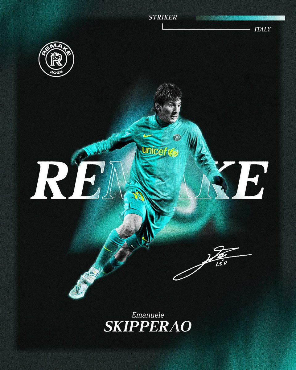 𝕎𝔼𝕃ℂ𝕆𝕄𝔼 𝔹𝔸ℂ𝕂 🟢⚫️
𝓢𝓴𝓲𝓹𝓹𝓮𝓻𝓪𝓸

Attaccante che fiuta il gol come un segugio affamato, dribbla tra le maglie e colpisce in maniera letale. La freccia avvelenata della Remake!