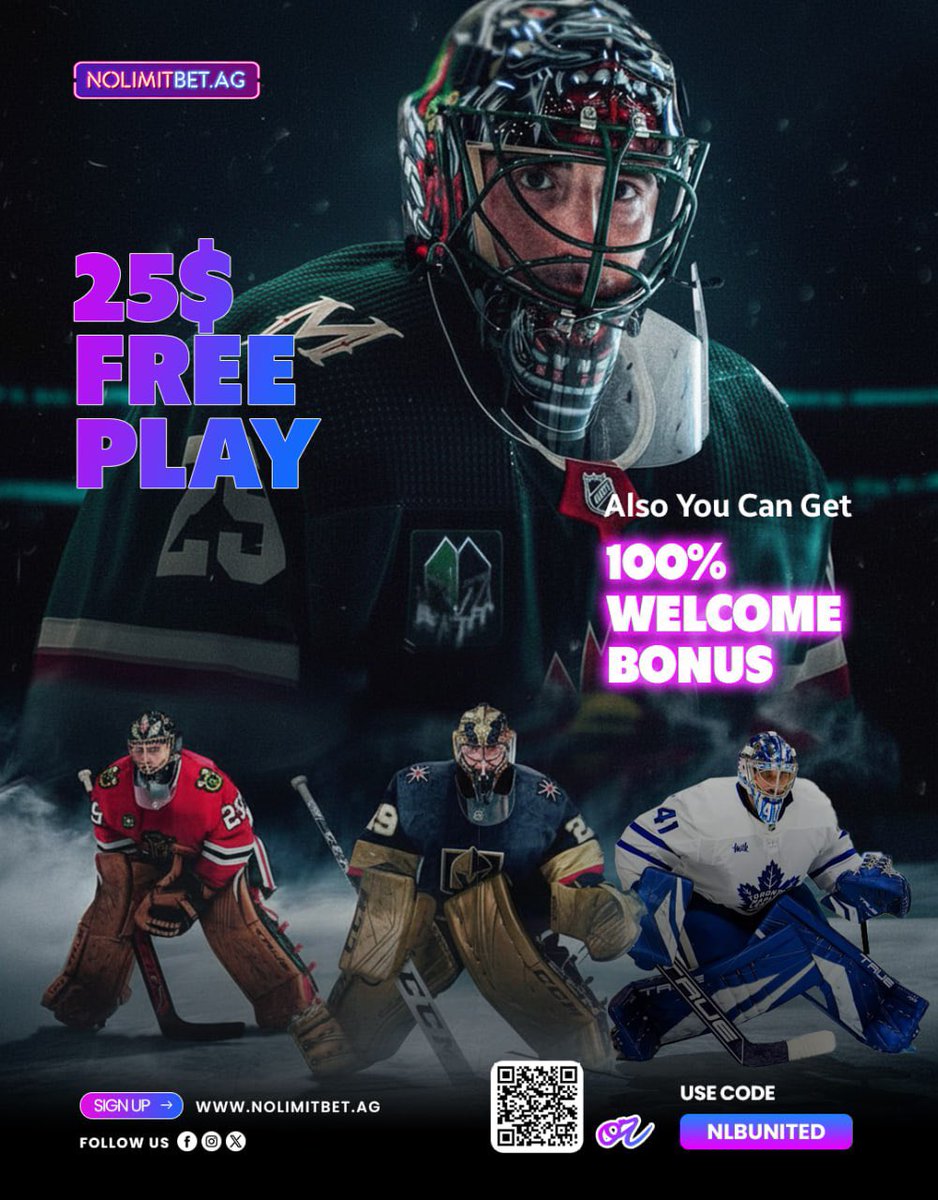 MrManUnitedd's tweet image. Ice-cold odds. Red-hot bonuses. ❄️🔥
Sign up today and get $25 FREE PLAY + a 100% Welcome Bonus.
Hockey season is on — don’t stay on the sidelines! 🏒

👉 Sign up now: nolimitbet.ag/?aff=NLBUNITED

🎟 Use code: NLBUNITED

#HockeyBets #FreePlay #BettingBonus #IceColdOdds #NoLimitBet