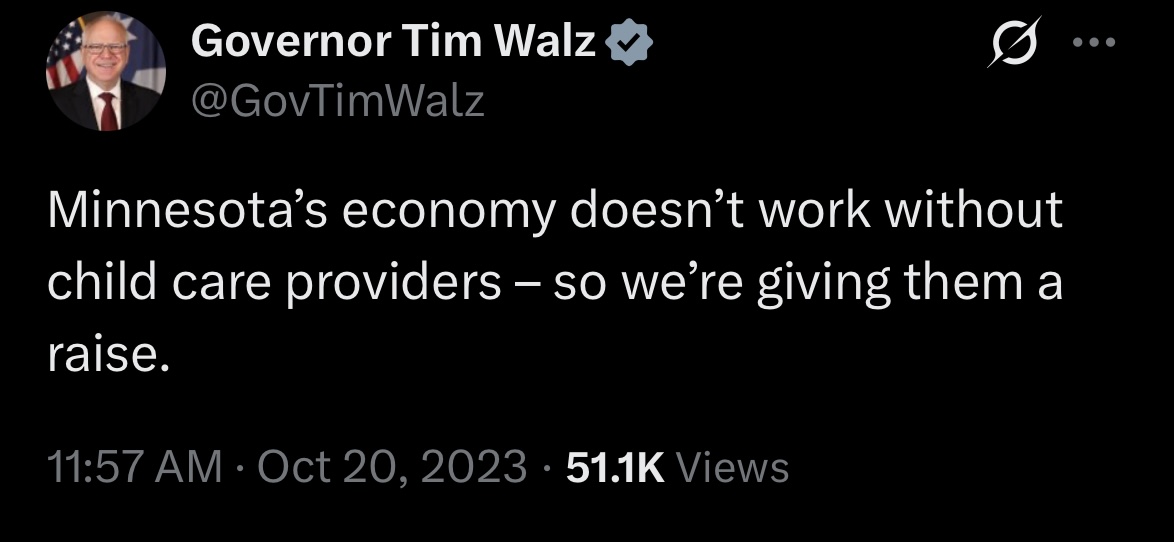 Think of how well legit daycare employees could have been paid if not for allowing the fraud.