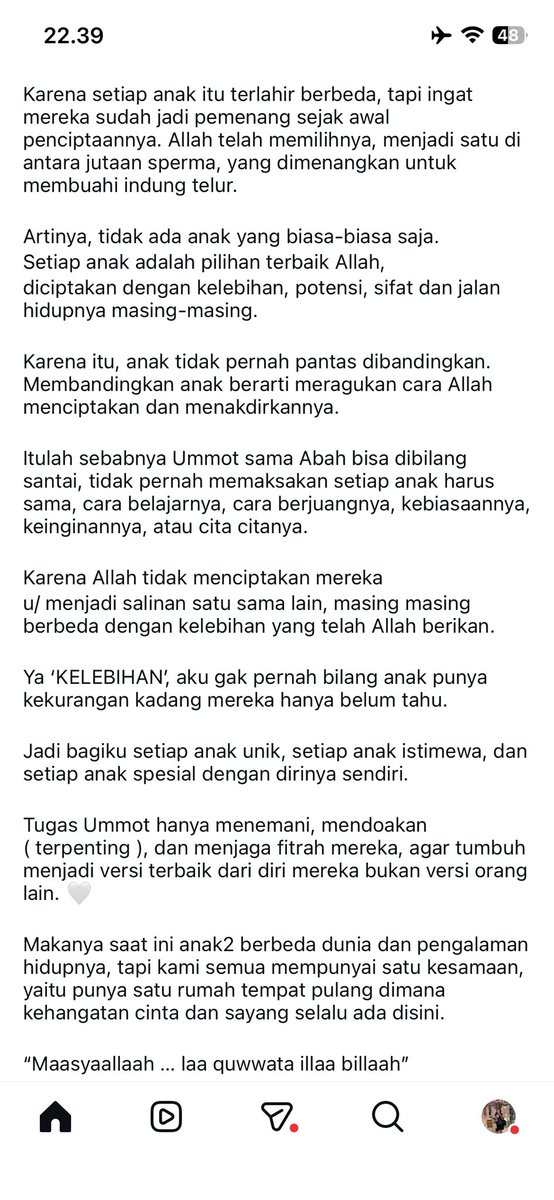 123123hai's tweet photo. dan membaca begini saja gw menangis, i wish there was someone who could tell me this directly. i promise myself that i can be this kind of mother, a mother who is always proud of her child every second of every day https://t.co/CSKArhItxN