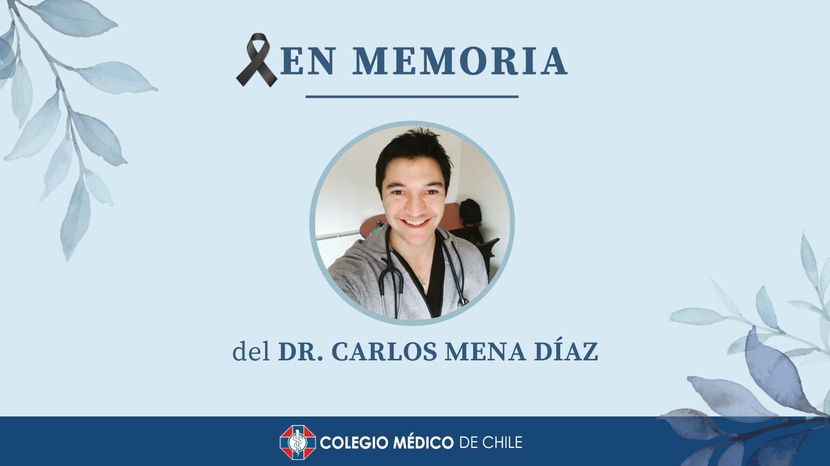 Lamentamos el fallecimiento del Dr. Carlos Mena Díaz, médico de la Universidad San Sebastián, quien se desempeñó como médico EDF en el Hospital de la Familia y la Comunidad de Laja y en el CESFAM Quilaco y que actualmente cursaba su beca de Medicina del Deporte.
Su velorio se