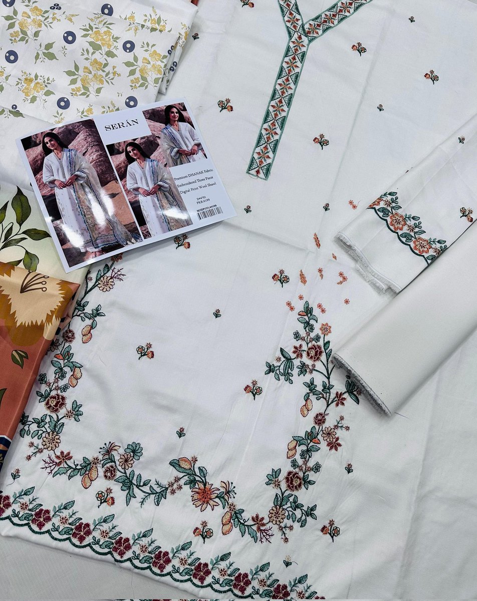 boutique_i38562's tweet photo. Brand Seran
Fabric Best Quality Dhanak 3pc
Neck Embroidered 
Front full heavy Embroidered 
Sleeves heavy Embroidered
Daman heavy Embroidered 
Digital Printed Wool Shawl
Dyed Trouser  
Price3850
#inaya_boutique_center 
#COD 
#ForOrder 
#WhatsApp 
 0314 6357358
#OnlineEarnings https://t.co/RDcrMXC6LG