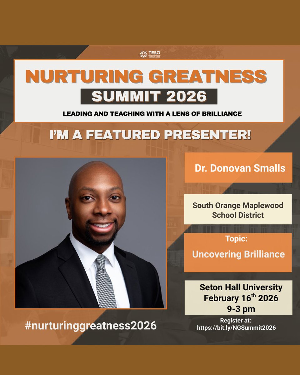 DonovanSmalls2's tweet photo. Honored to be part of an upcoming conference alongside powerful voices in education. @drtonyaofficial @naturaleak @principalkafele @Principal_EL 

Looking forward to learning, sharing, and contributing to meaningful conversations that move our work forward. https://t.co/oDZRtAFN5Y