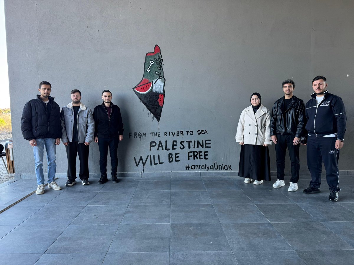 📍 Antalya Bilim Üniversitesi
From the rıver to sea 
PALESTINE WILL BE FREE

<a href="/avyusufibis/">Yusuf İBİŞ</a>
<a href="/FatihAydemir45/">Fatih Aydemir 🇹🇷</a>
<a href="/alicetin_07/">Ali Çetin</a>
<a href="/aecanoruc21/">Ahmet Eren Canoruç</a>
