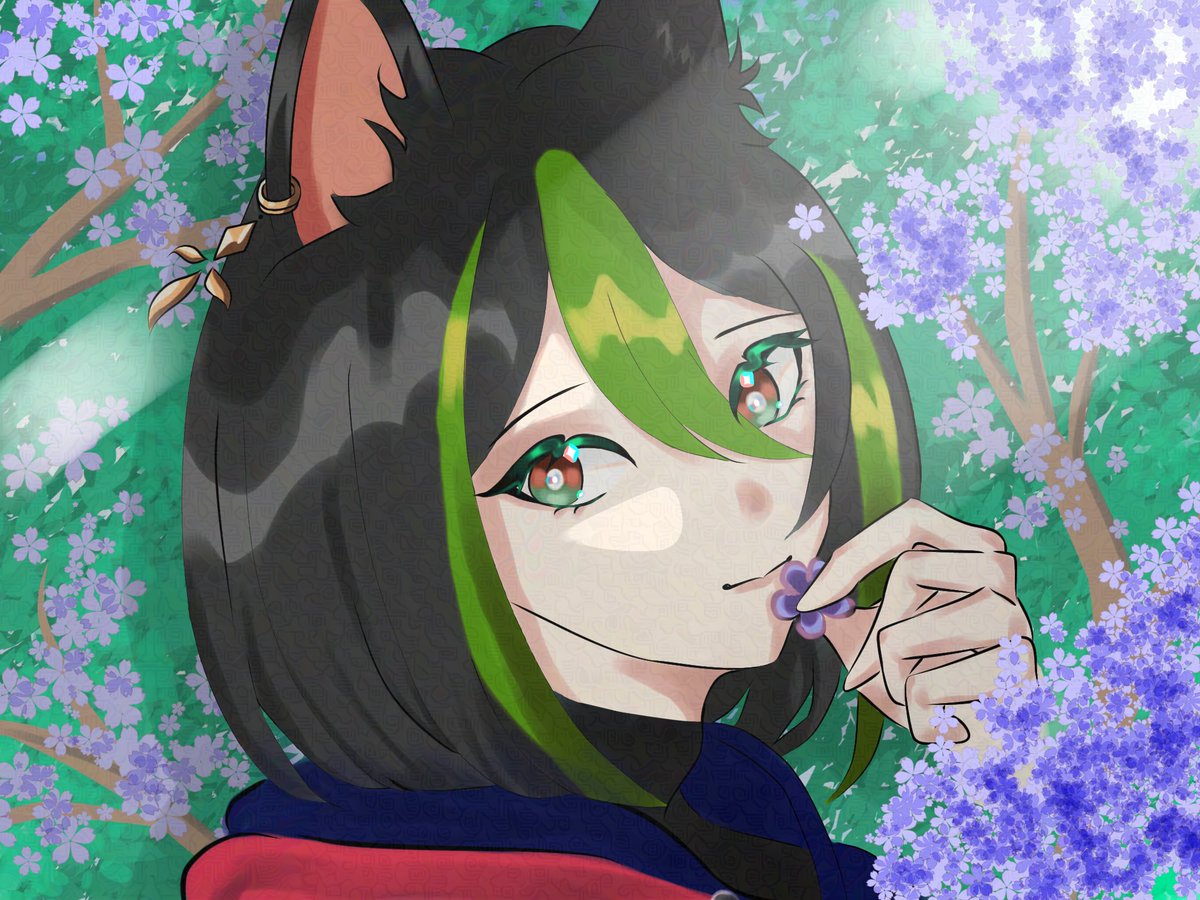 Secmoonhello's tweet image. Baru kelar😮‍💨 Btw HAPPY BIRTHDAY TIGHNARI 🥳🎂 (A bit rushed but who cares??)