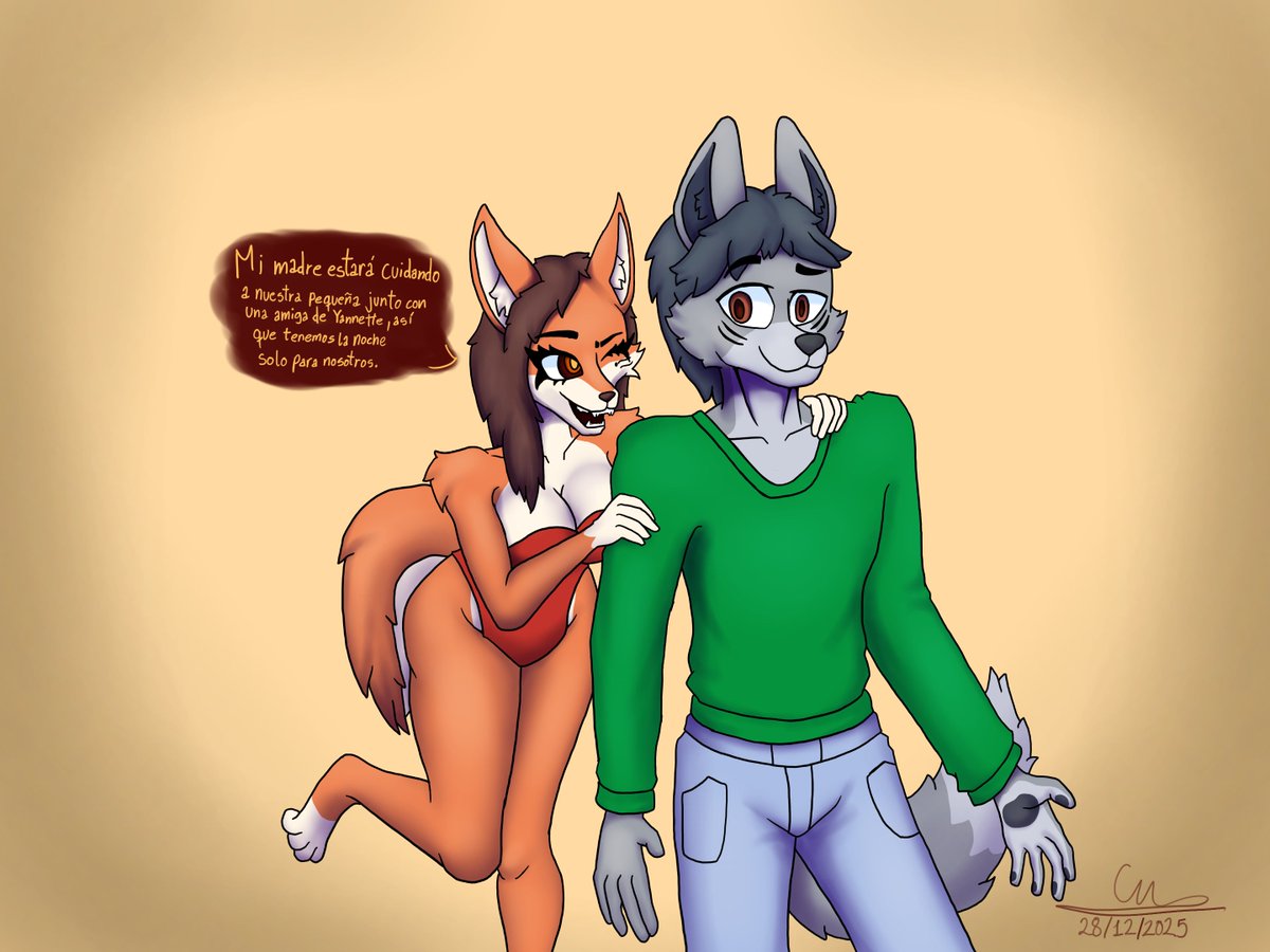 Un regalo navideño (atrasado, sorry) para mi amigo <a href="/Dmoon_Nsfw/">🔞 Dmoon (Open Comms 3/3)</a>/<a href="/MoonArt05/">Dmoon Art</a> quien va a pasar un buen rato con Shyla (OC de <a href="/Yurliaz/">Yurliaz (Open Commissions)</a>), aprovechando de que estarán solitos los dos.

#oc #ocart #ocfanart #Christmas2025 #giftart #digitalart #digitalartist