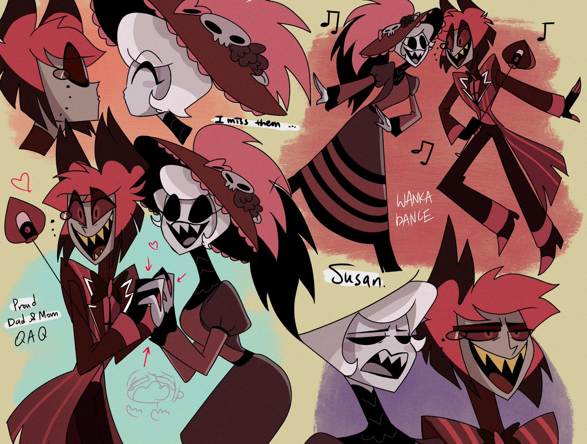 PeriQ5XG's tweet image. Okay I just want to say that I miss S1 Ep7 radiorose so much QWQ
Pls don’t fight each other in future……
#HazbinHotel #HazbinHotelRosie #HazbinHotelAlastor #radiorose