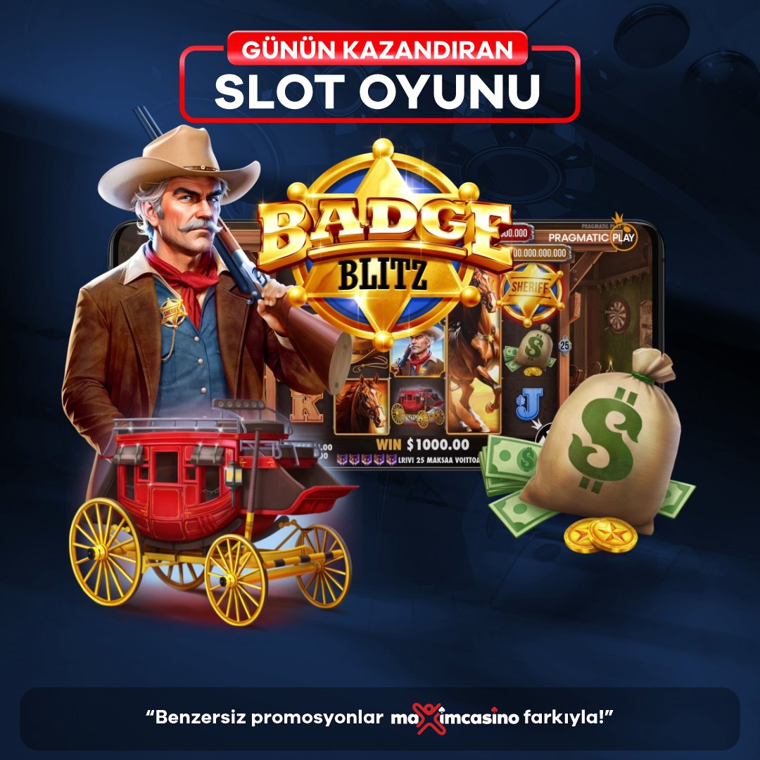 🎉#MAXİMCASİNO  Günün Slot Oyunu

⭐️PRAGMATIC PLAY'in En Çok Kazandıran Oyunu

🪙 BADGE BLITZ 🪙

🫰#MAXİMCASİNO İle Maximum Kazanç otolinkaff.com/yonle/maxtwit/