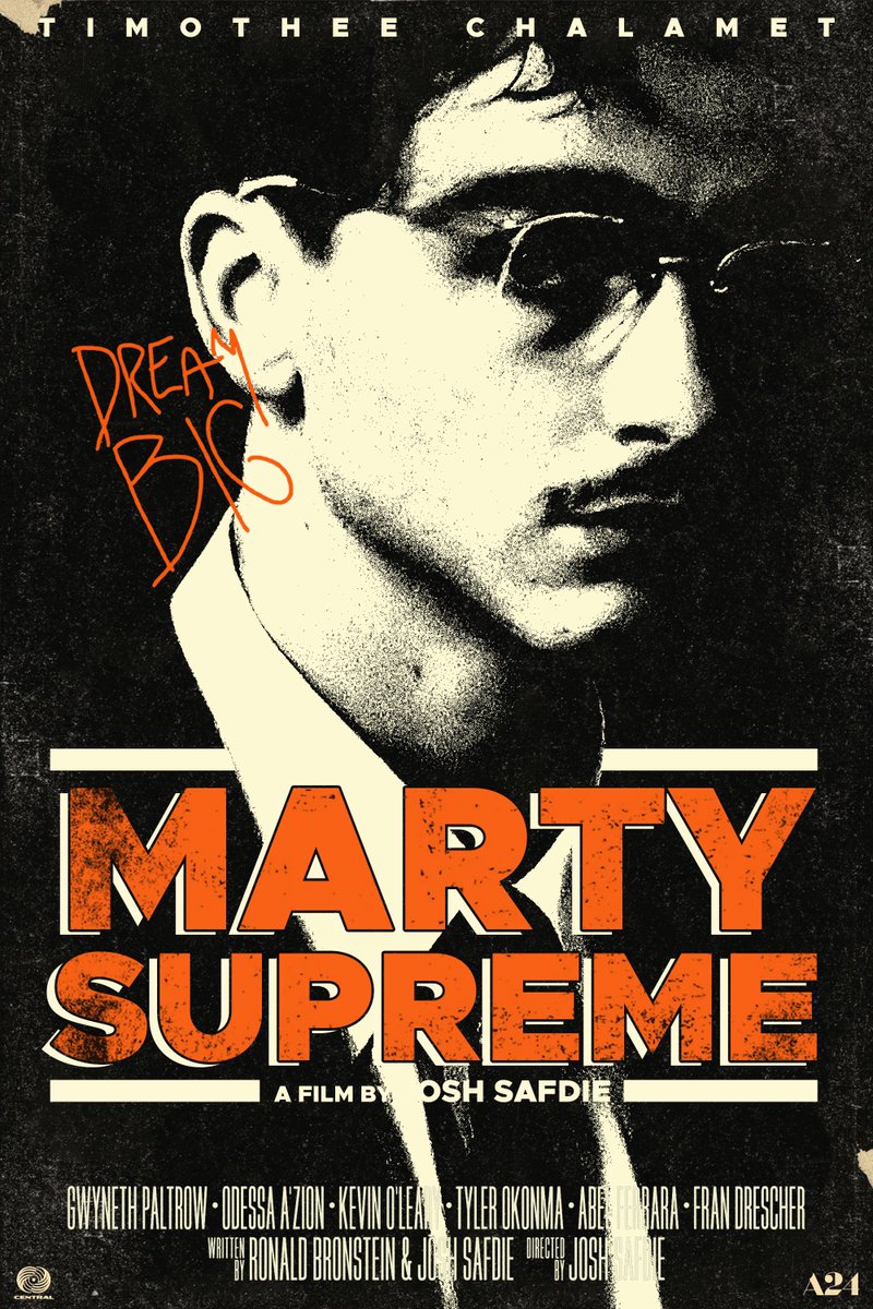 shadowknightdk's tweet image. my posters for josh safdie's ‘marty supreme’