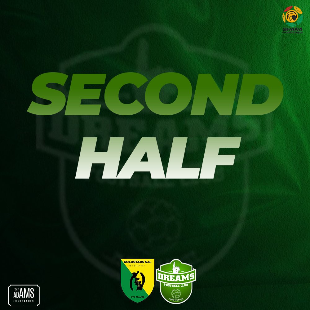 DreamsFootballC's tweet photo. Leading at the break

GOLDSTARS 🟡 0️⃣- 2️⃣ 🟢DREAMS FC  

COME ON, BELIEVERS!!! 💪

#GoldstarsDreams 

#StillBelieve☝🏾💚 | #IGWT | #DFC15 https://t.co/3DJ3tkrWXZ