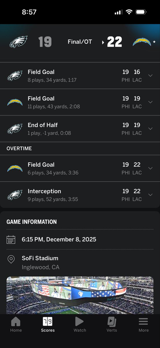 DougQ90's tweet photo. @GA_Reviews @MileHighGreco Herbert “willed” the chargers to the win against both of those guys this season😂😂 https://t.co/xpEnTRYAEk