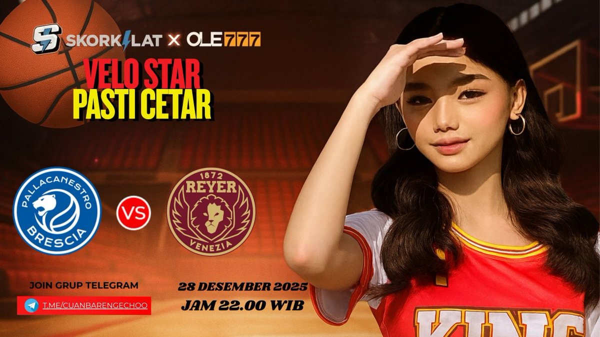 icasolace's tweet photo. ⏰ 28/12/25 - 00:30 WIB
🏆 LBA
⚽️ Brescia VS Reyer

NONTON DI SINI YAA: https://t.co/8rvqBuMCvj https://t.co/39zsGeHHCn