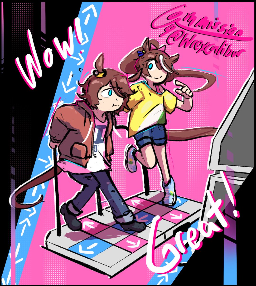 WhooieW's tweet photo. Cool epic awesome Narita Taishin and Tokai Teio comm for @Wrexcalibur! https://t.co/wrDs7sKEtO