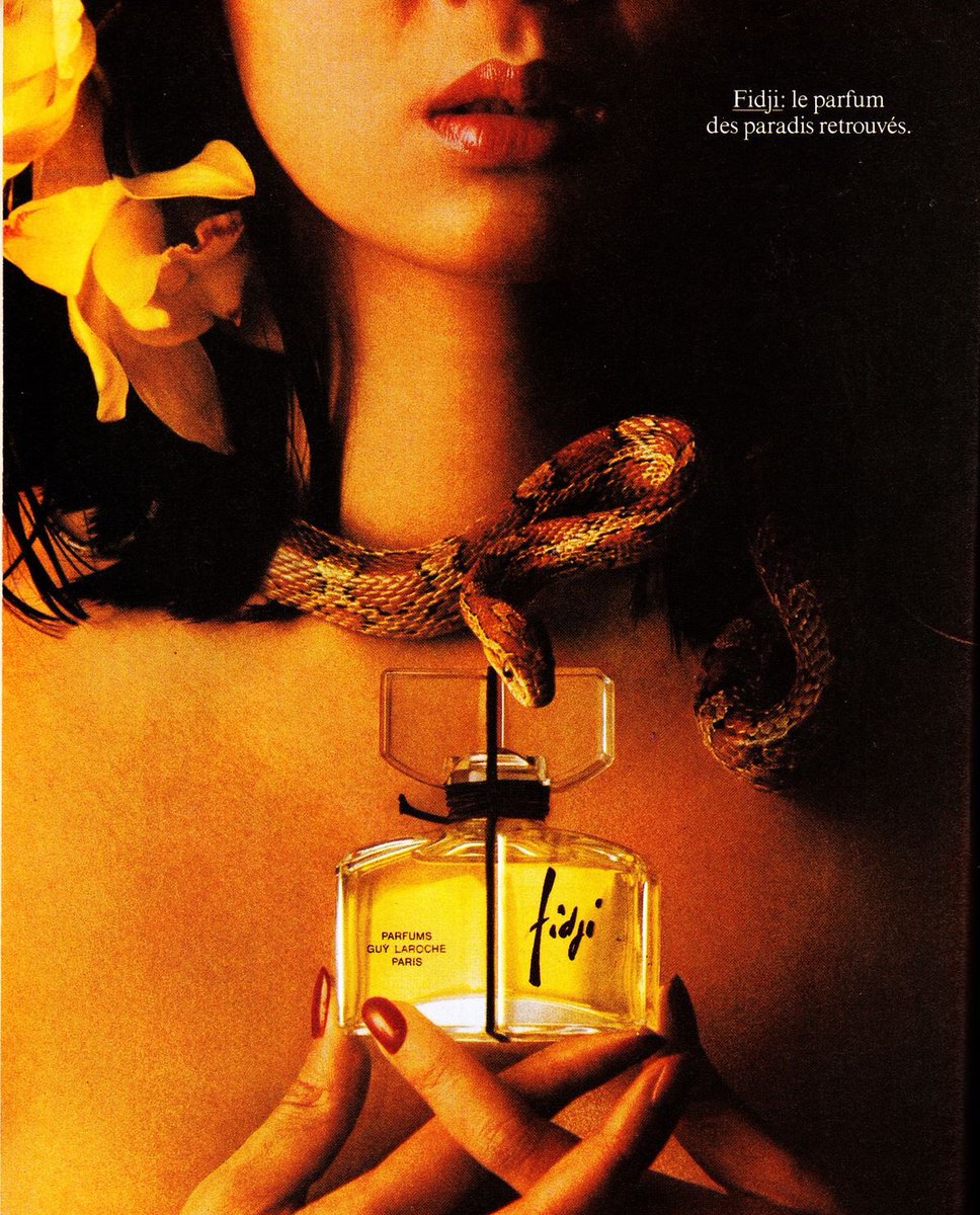 luusssso's tweet image. A lesson in color from vintage fragrance ads