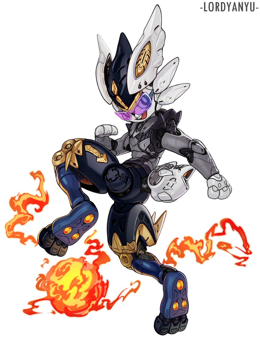 Mecha Cinderace alt color for someone's poke oc