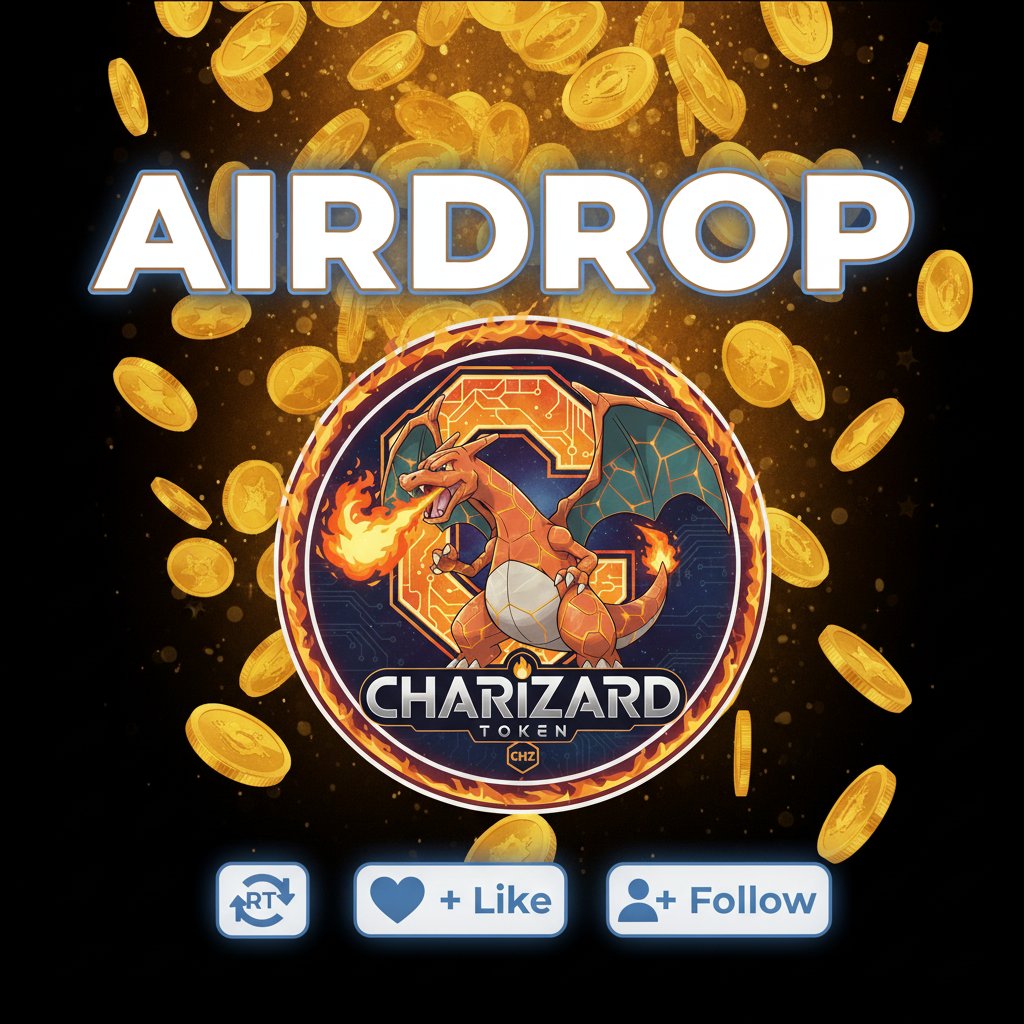 Token_Charizard's tweet image. 🪂 WAVE 2 NEW YEAR COUNTDOWN — DOUBLE AIRDROP 🪂

Countdown to the new year is live — rewards are DOUBLED.

200M $CHZ being distributed with 2X multiplier enabled.🔥⚡

🔗 charizardtoken.vercel.app
⚠️ Follow + LIKE + RT
⚠️ Drop your $SOL address👇

#Airdrop #Solana #SolanaAirdrop