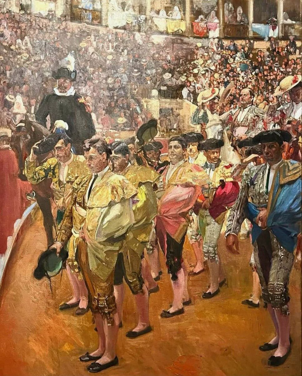 Joaquín Sorolla
Los toreros, Sevilla
1915. Vista parcial 
Óleo sobre lienzo
M. Hispanic Society