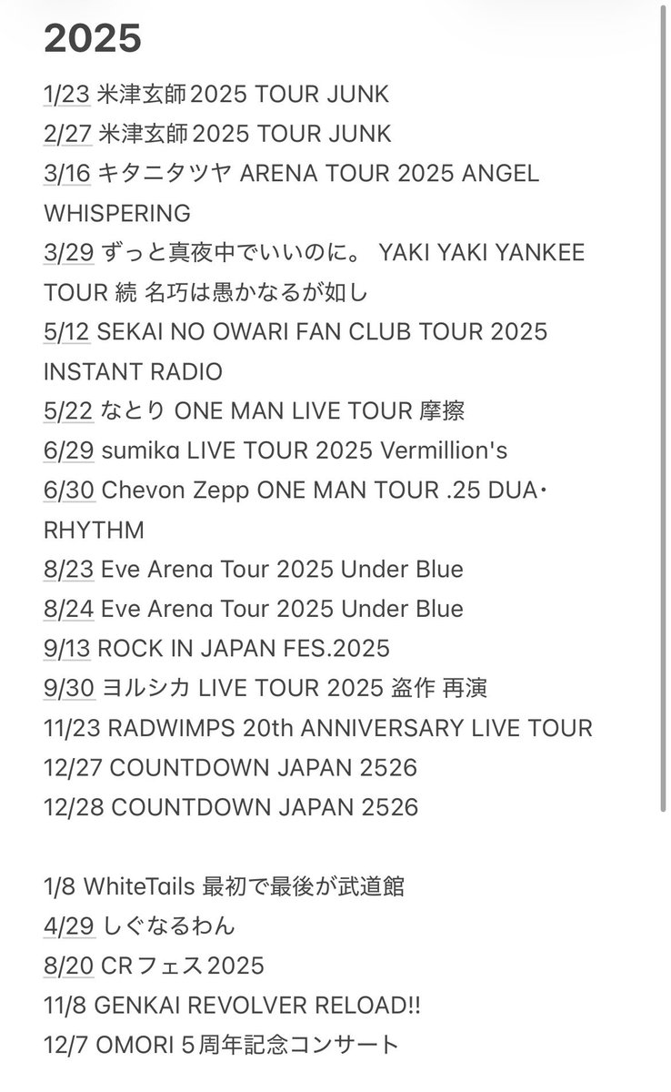 2025たくさん楽しかった！