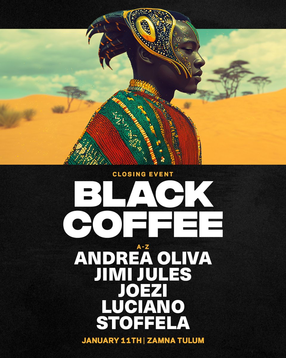 BEATOFICIAL's tweet image. 🌴 BLACK COFFEE regresa a la jungla 🌴
Un ritual sonoro con el maestro @blackcoffee  bajo la magia de Zamna.
#BlackCoffee #ZamnaTulum#ElectronicMusic #HouseMusic #AfroHouse #mexico #festivales