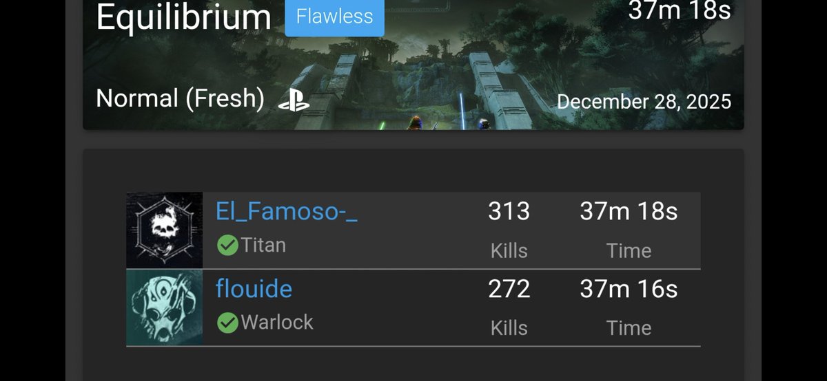 flouide's tweet image. Two man Flawless du donjon "Equilibre" @Kael76x
