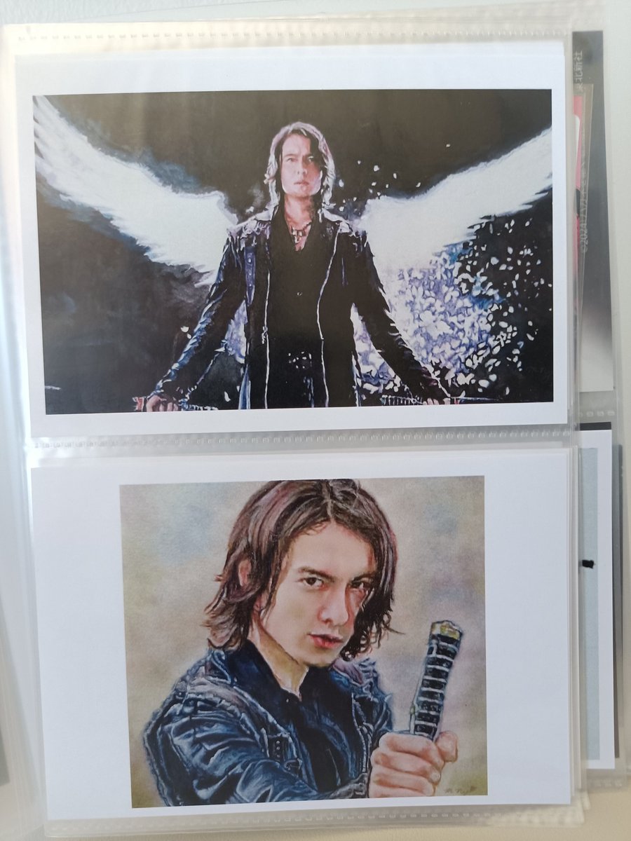 同じ上映の日に素敵な絵のポストカードを中身にしているアルバムを