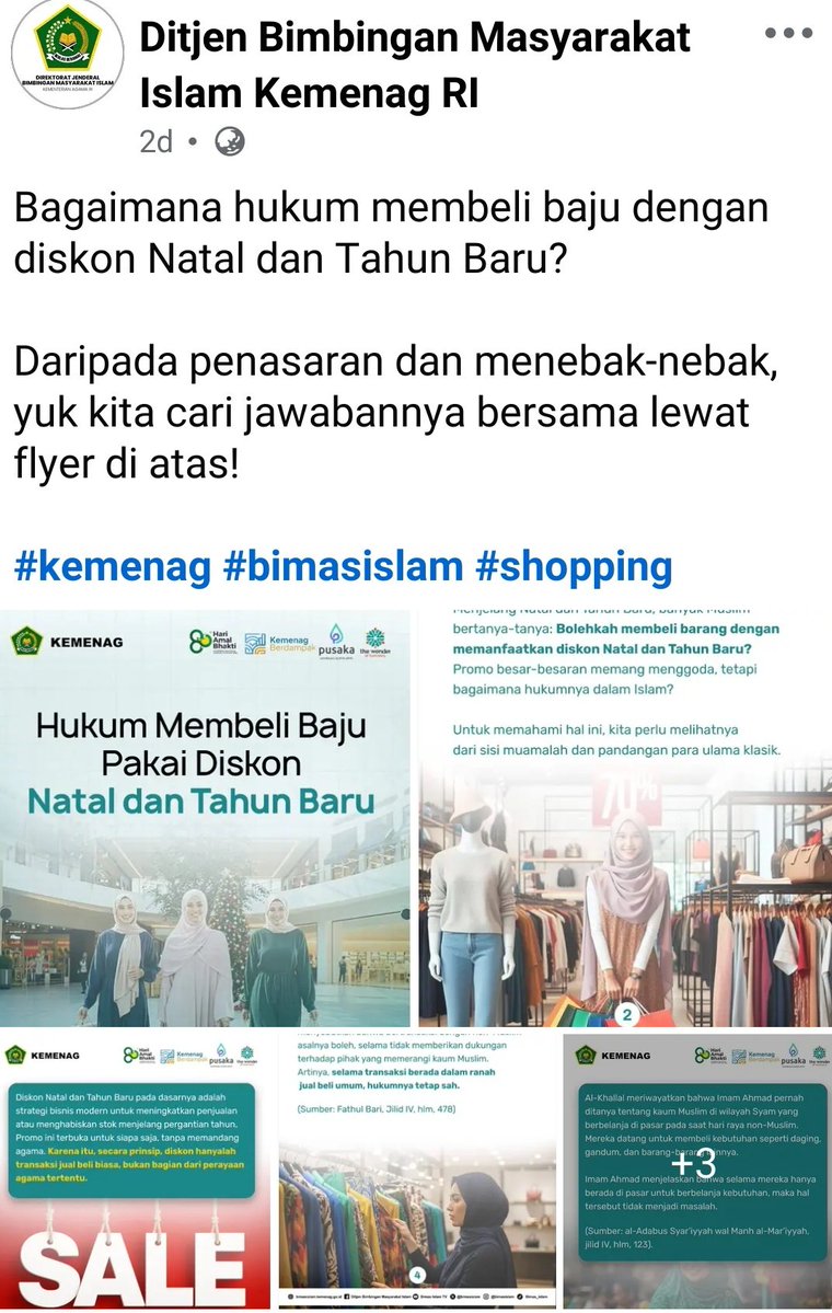 AhlulQohwah's tweet image. @Kemenag_RI sekarang ky kurang kerjaan, cari2 masalah yg sebenarnya bukan masalah.