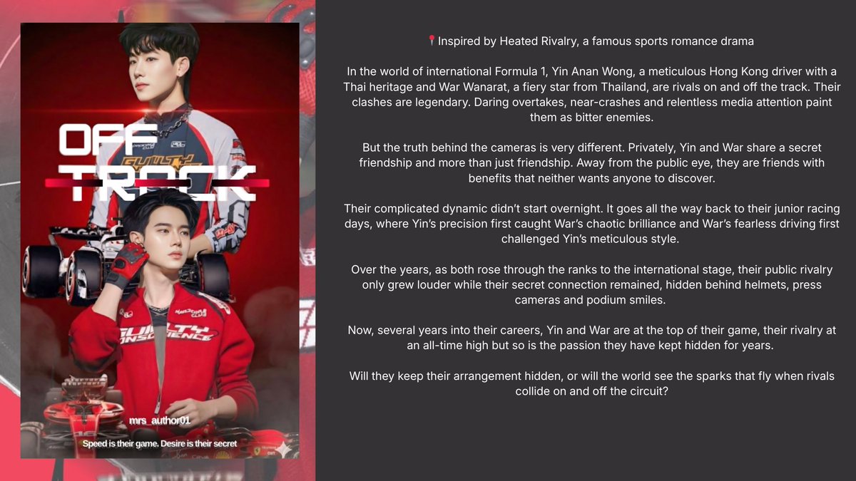 mrs_author01's tweet image. 📢 YinWar AU Line Up 2026 by mrs_author01

Wattpad: wattpad.com/user/mrs_autho…

#yinwar #yinyin_anw #warwanarat #AU #wattpad #fanfiction 

📍Off Track