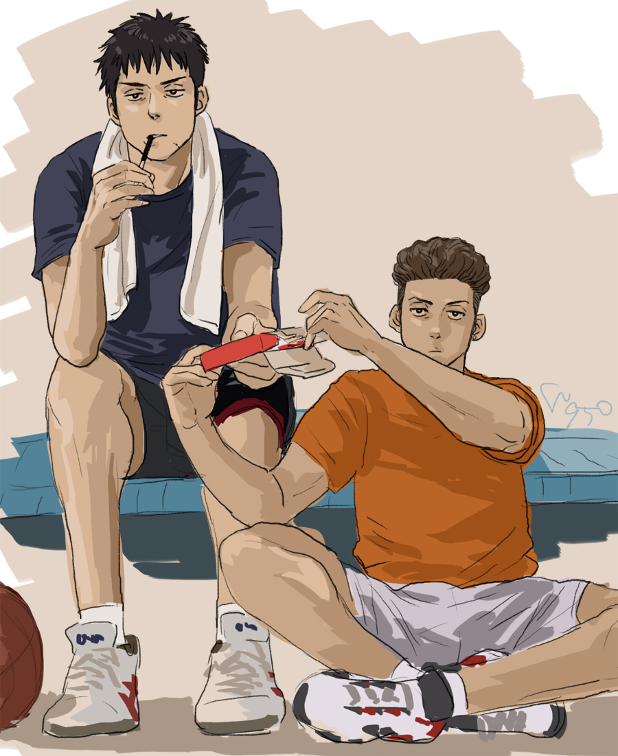 勝手に食う後輩と、もう文句も言わない先輩