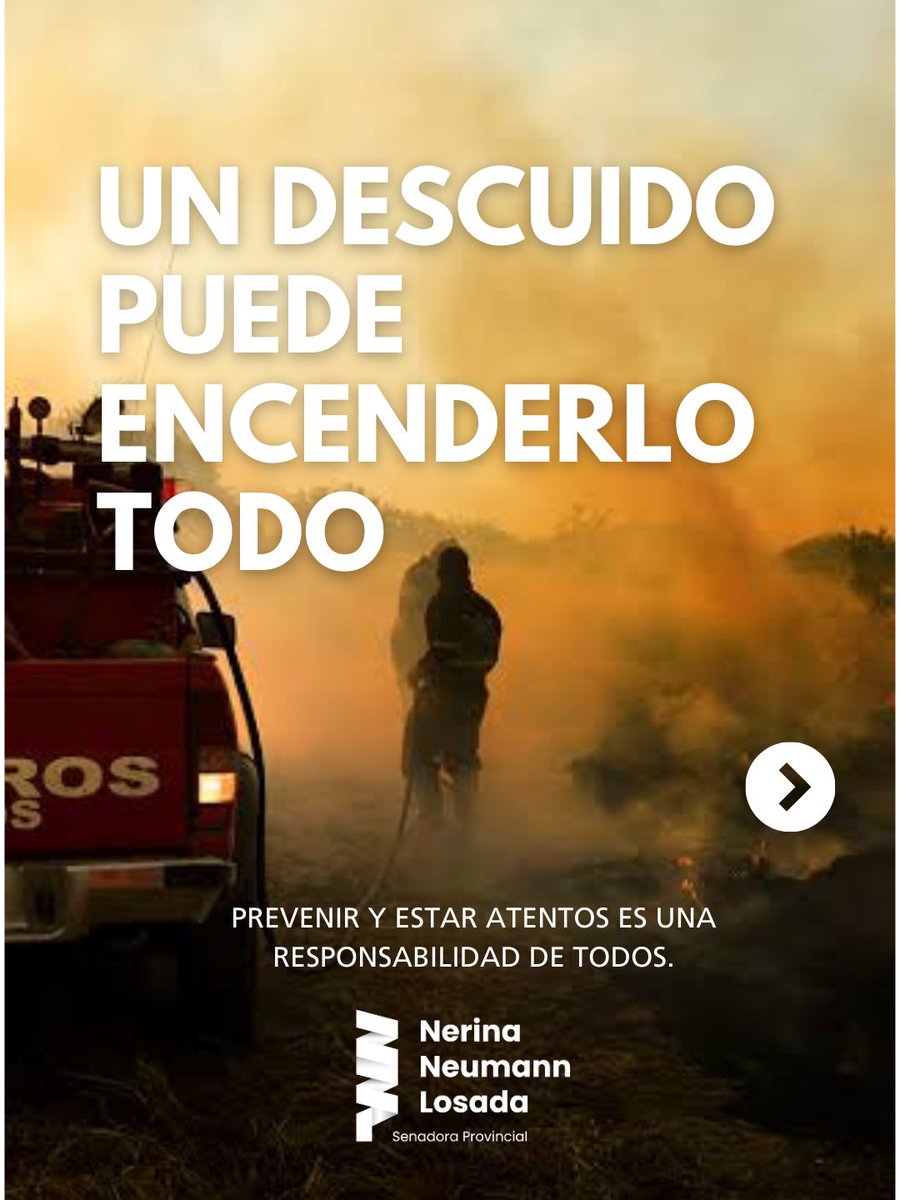 NerinaNeumann's tweet image. 🔥 En estos días hay muchos focos de incendio en nuestra región.
Un dato clave: el 95 % de los incendios son causados por actividades humanas.

Prevenir y estar atentos es fundamental.
Fuerza a los vecinos afectados y gracias a los bomberos voluntarios y autoridades que están…
